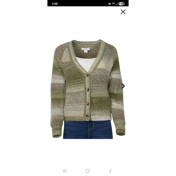 Natural Reflections Wander Spacedye Long-Sleeve Cardigan - Picture 1 of 2